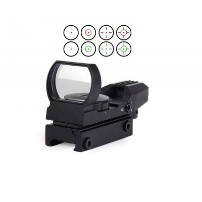 optic riflescope Holographic Reflex Red Green Dot Sight Scope with 4 Type Reticle For 21mm Rails