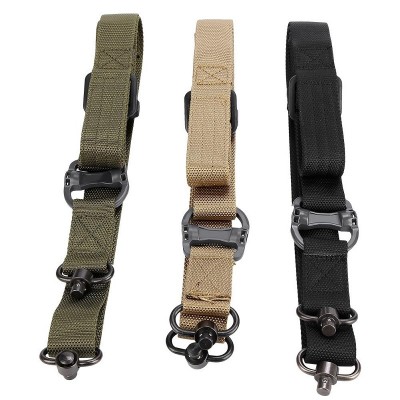 MS4 Outdoor Tactical Black Military Sling 2 Point Paracord Gun Sling Shoulder Strap with QD sling mount