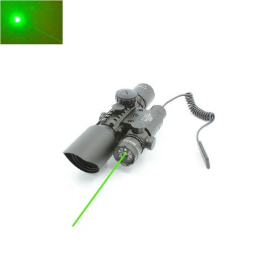 Golden Future  3-10x42 hunting riflescope with green laser sight