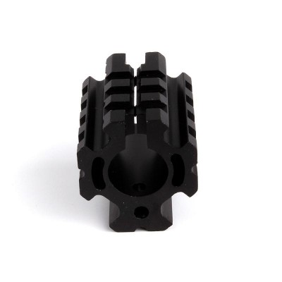 Tactical Aluminum Picatinny Weaver Barrel Mount Quad-rail Gas Block for .750 inch