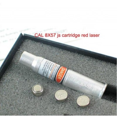 Cartridge style red laser boresighter fits CAL:8x57JS