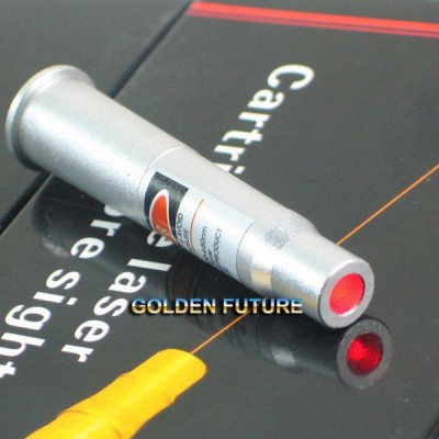 Cartridge style red laser boresighter fits CAL:.303bri