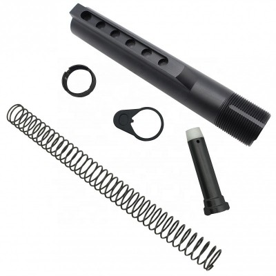 Golden Future 6 Position Buffer Tube Kit with Mil-Spec Size,black buffer